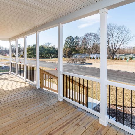 Exterior view of the porch of The Willow home