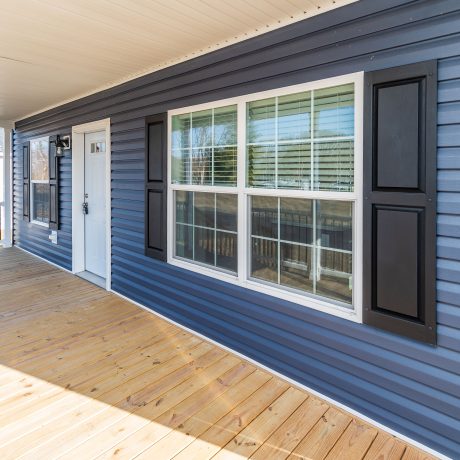 Exterior view of the porch of The Willow home